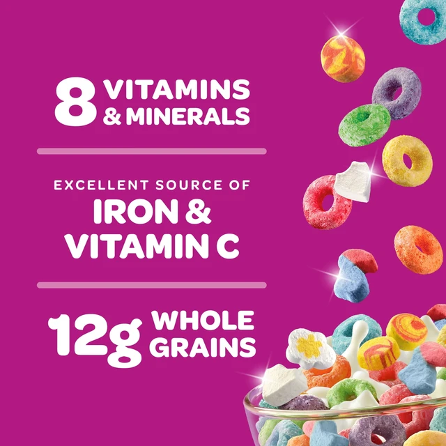Alt view image 5 of 5 - Kellogg's Froot Loops Original with Marshmallows Breakfast Cereal, Mega Size, 23.7 oz, 12g Whole Grains