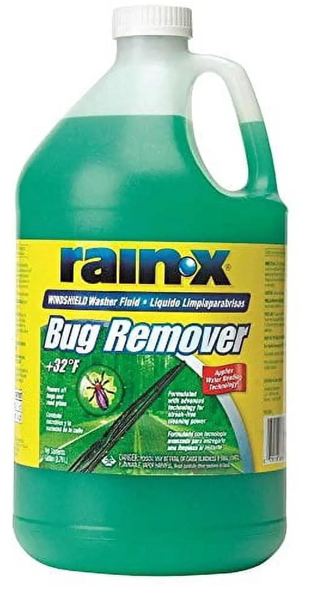 Alt view image 3 of 5 - (2 pack) Rain-X Bug Remover Windshield Washer Fluid, 1 Gallon, Streak-Free with Water Beading