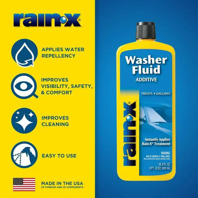 Alt view image 7 of 7 - Rain-X Washer Fluid Additive 16.9 oz Bottle for Enhanced Cleaning
