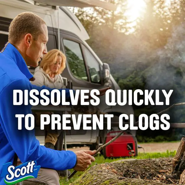 Alt view image 5 of 7 - Scott Rapid-Dissolving Toilet Paper for RVs & Boats, 8 Double Rolls