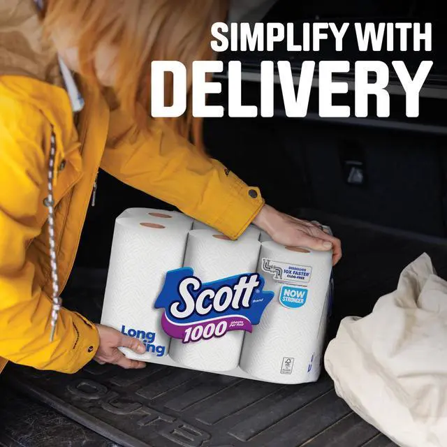 Alt view image 3 of 7 - Scott 1000 Toilet Paper, 12 Rolls, 1,000 Sheets per Roll