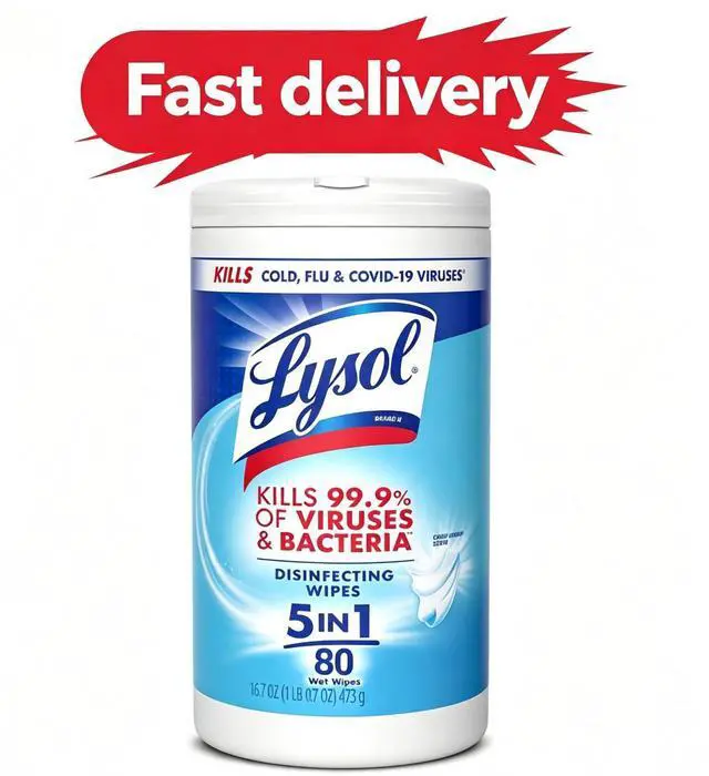 Main image of Lysol Disinfecting Wipes, All Purpose Cleaner, Multi Surface Antibacterial Cleaning Wipes, Cleaning Supplies, Crisp Linen Scent, 80 Count