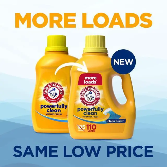 Alt view image 6 of 7 - ARM & HAMMER Laundry Detergent Liquid, Clean Burst, 110 fl oz, 110 Loads