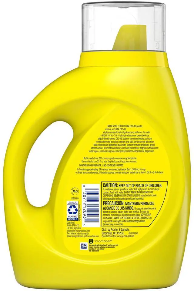 Alt view image 5 of 6 - Tide Simply Liquid Laundry Detergent, Refreshing Breeze, 24 Loads, 32 fl oz