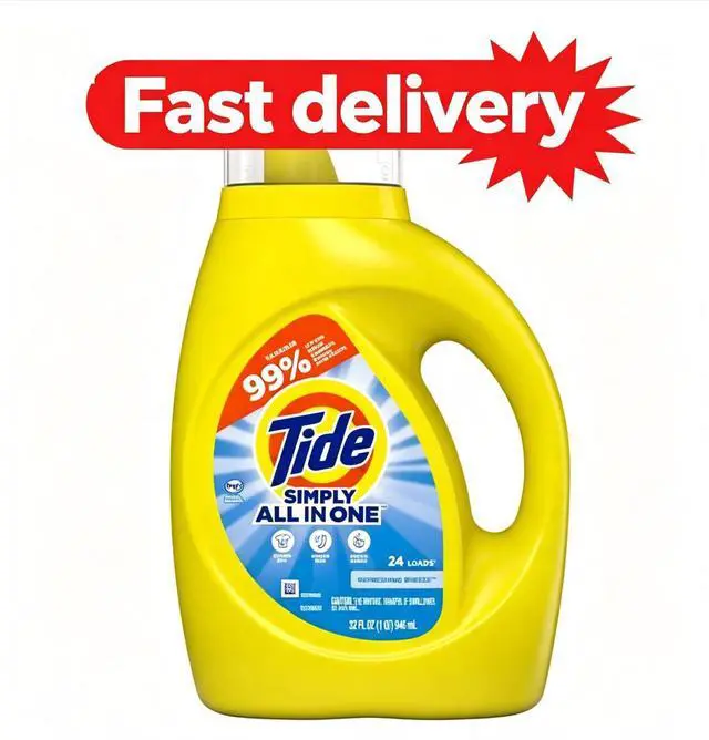Main image of Tide Simply Liquid Laundry Detergent, Refreshing Breeze, 24 Loads, 32 fl oz
