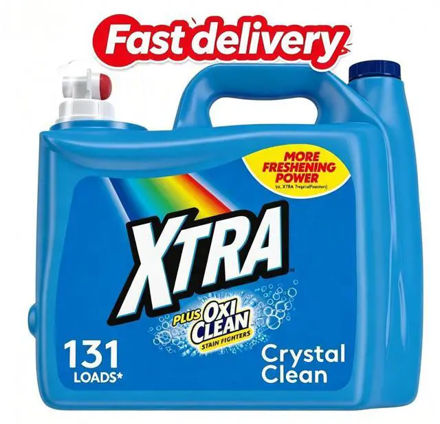 Main image of Xtra Plus OxiClean, 131 Loads Liquid Laundry Detergent, 203.1 fl oz