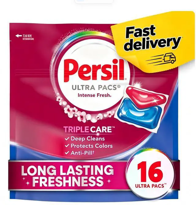 Main image of Persil Ultra Pacs Deep Clean Laundry Detergent, Intense Fresh, 16 Count