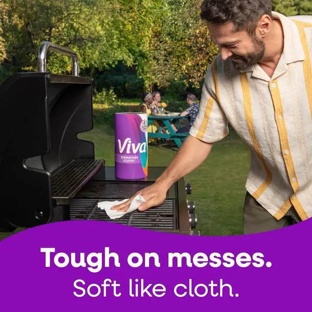 Alt view image 3 of 7 - Viva Signature Cloth Paper Towels, 1 Triple Roll, 129 Sheets per Roll