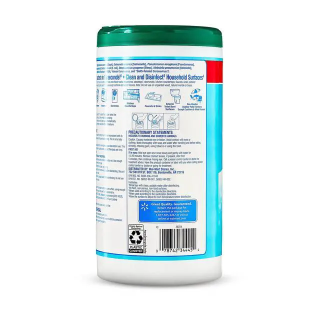 Alt view image 2 of 5 - Great Value Disinfecting Wipes, Fresh Scent, 75 Count