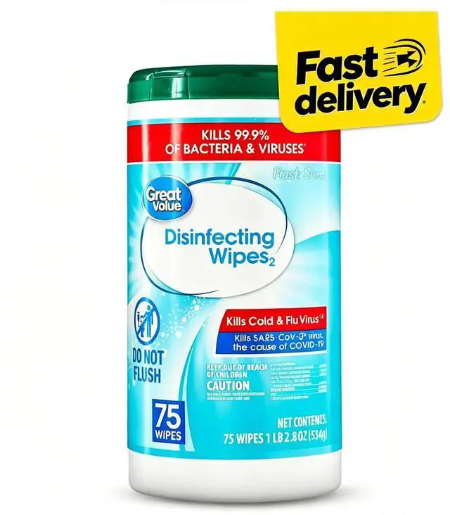 Main image of Great Value Disinfecting Wipes, Fresh Scent, 75 Count