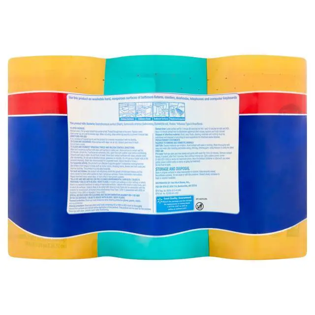 Alt view image 5 of 7 - Great Value Disinfecting Wipes, Lemon and Fresh Scent, 225 Count, 3 Pack
