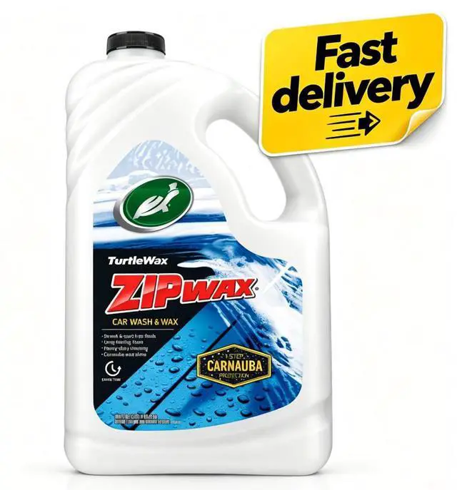 Main image of Turtle Wax 53870 Zip Wax Quick and Easy Car Wash and Wax, 100 oz