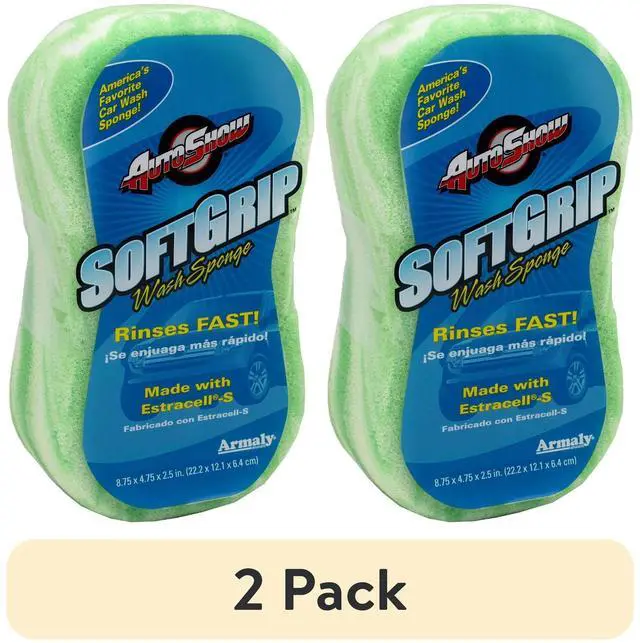 Main image of (2 pack) AutoShow Estracell-S Exterior Wash Sponge Assorted Colors