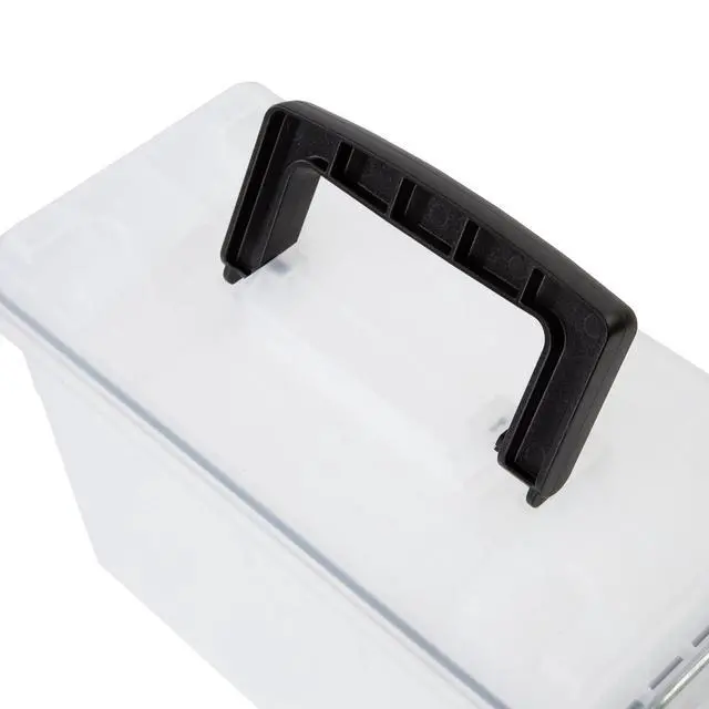 Alt view image 6 of 7 - Hyper Tough Frost Locking and Stacking Utility and Tool Box, Durable Plastic 11.5" x 5.06" x 7.25"