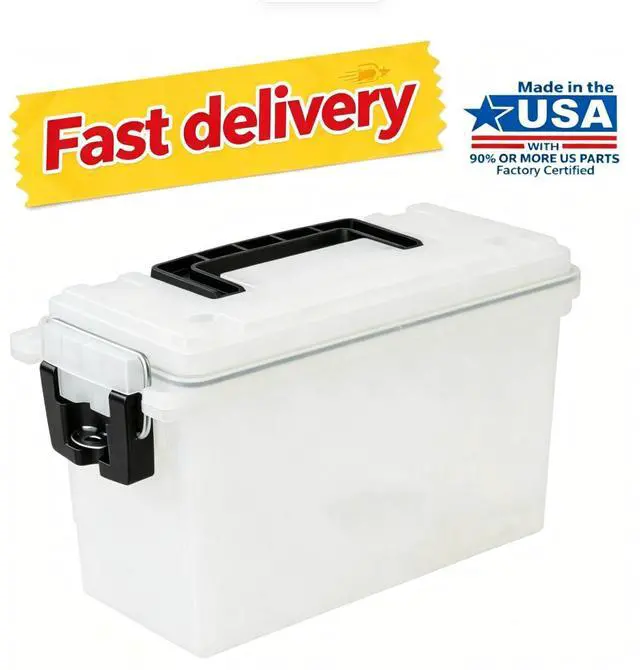 Main image of Hyper Tough Frost Locking and Stacking Utility and Tool Box, Durable Plastic 11.5" x 5.06" x 7.25"