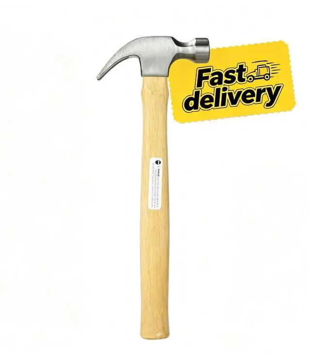 Main image of Hyper Tough 7oz Wood Handle Claw Hammer with Smooth Face