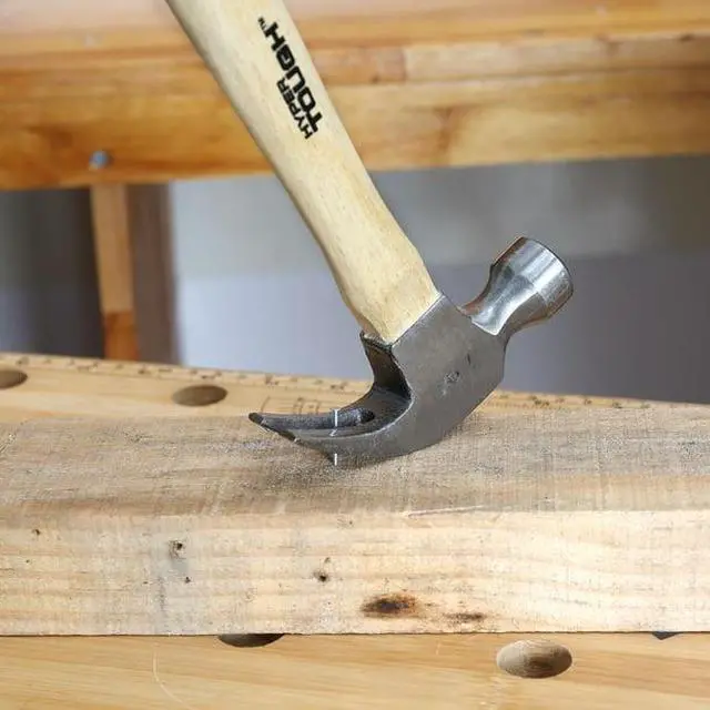 Alt view image 2 of 7 - Hyper Tough 7oz Wood Handle Claw Hammer with Smooth Face
