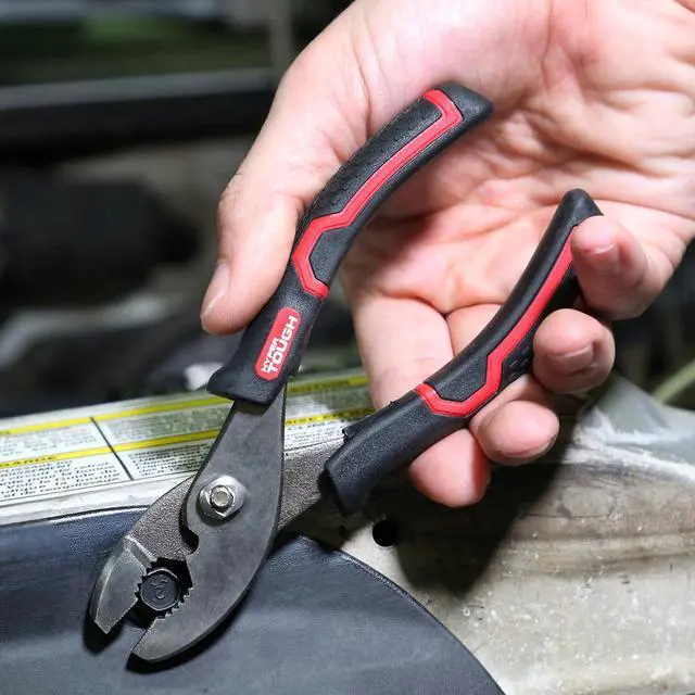 Alt view image 6 of 7 - Hyper Tough 6-Inch Slip Joint Pliers with Soft-Grip Handles