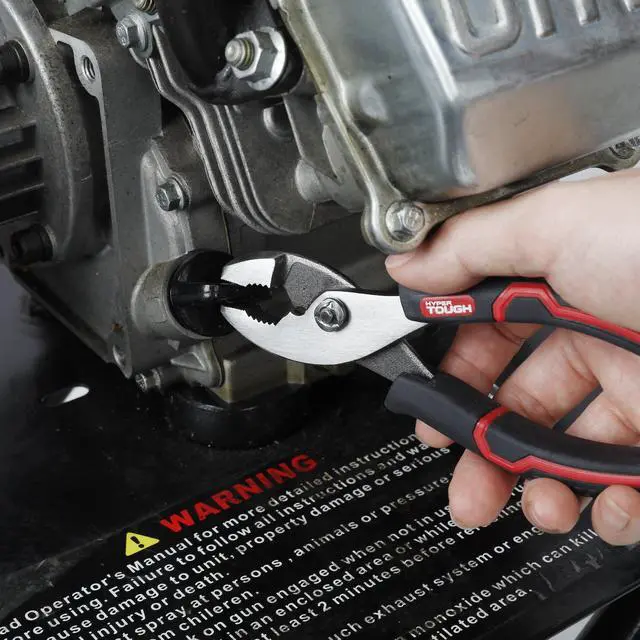 Alt view image 4 of 7 - Hyper Tough 6-Inch Slip Joint Pliers with Soft-Grip Handles