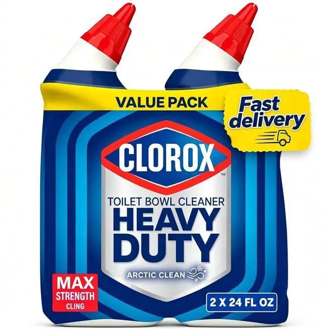 Main image of Clorox Heavy Duty Toilet Bowl Bathroom Cleaner, Arctic Clean, 24 fl oz, 2 Pack
