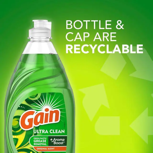 Alt view image 5 of 6 - (2 pack) Gain Ultra Dishwashing Liquid, Original, 38 fl oz