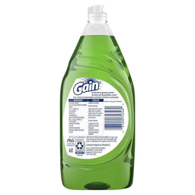 Alt view image 6 of 6 - (2 pack) Gain Ultra Dishwashing Liquid, Original, 38 fl oz