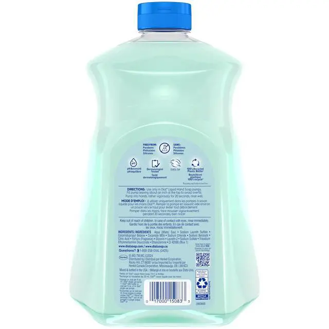Alt view image 4 of 7 - Dial Clean + Gentle Liquid Hand Soap Refill, Coconut Water & Mango Gentle Hand Soap, 52 oz