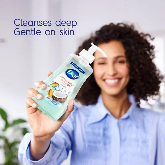 Alt view image 7 of 7 - Dial Clean + Gentle Liquid Hand Soap Refill, Coconut Water & Mango Gentle Hand Soap, 52 oz
