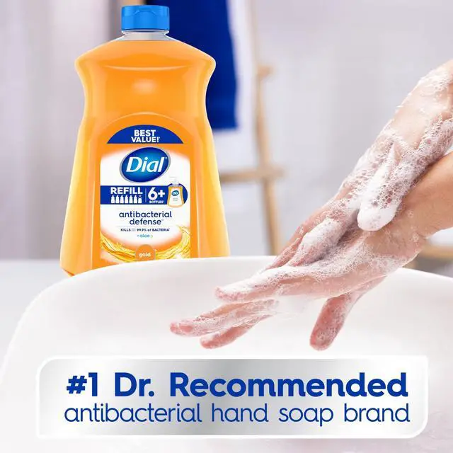 Alt view image 4 of 6 - Dial Antibacterial Defense Gold Liquid Hand Soap Refill, 52 fl oz