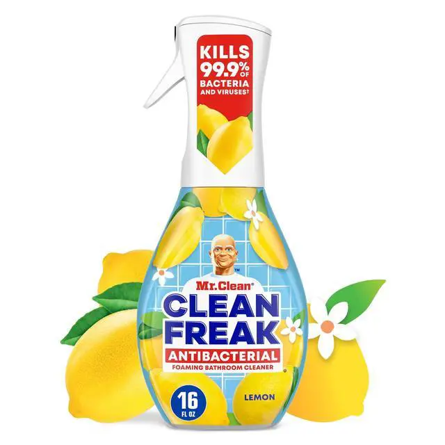 Alt view image 3 of 7 - Mr. Clean Clean Freak Lemon Scent Antibacterial Multi-Purpose Bath Cleaner, 16 Fl Oz