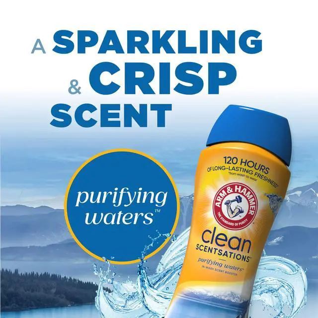 Alt view image 5 of 7 - ARM & HAMMER Clean Scentsations In-Wash Scent Booster, Laundry Scent Booster Purifying Waters scent, 24 Oz