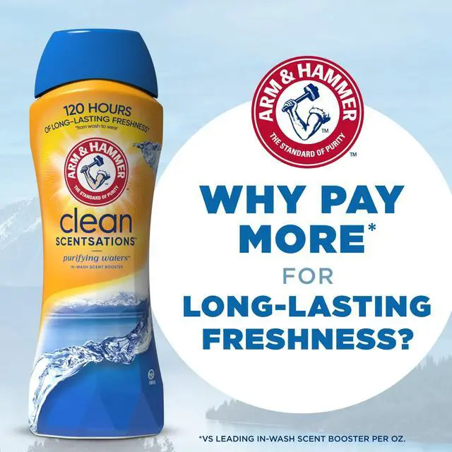 Alt view image 7 of 7 - ARM & HAMMER Clean Scentsations In-Wash Scent Booster, Laundry Scent Booster Purifying Waters scent, 24 Oz