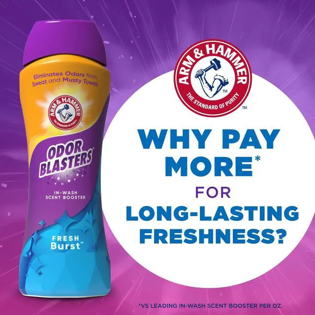 Alt view image 3 of 6 - ARM & HAMMER Odor Blasters Fresh Burst In-Wash Laundry Scent Booster, 24 oz Bottle