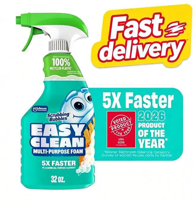 Main image of Scrubbing Bubbles Easy Clean Multi-Purpose Bathroom Shower & Tub and All Purpose Cleaner Spray, 32 oz