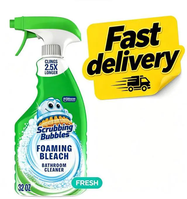 Main image of Scrubbing Bubbles Foaming Bleach Bathroom Shower & Tub Cleaner Spray, Mold & Mildew Stain Remover, 32 oz