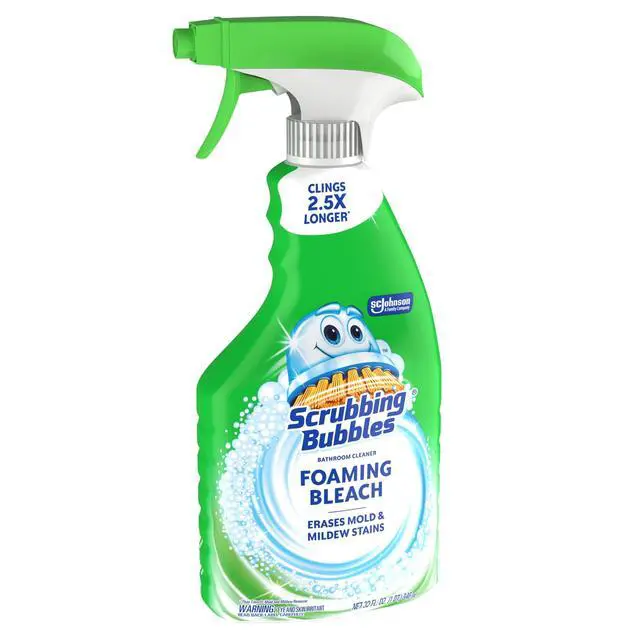 Alt view image 5 of 6 - Scrubbing Bubbles Foaming Bleach Bathroom Shower & Tub Cleaner Spray, Mold & Mildew Stain Remover, 32 oz