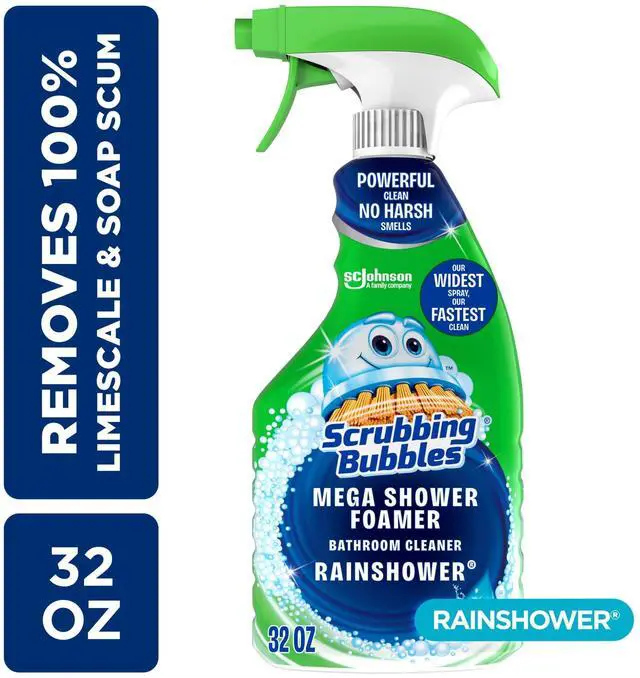 Alt view image 2 of 6 - Scrubbing Bubbles Bathroom Shower & Tub Cleaner Mega Shower Foamer Spray, Rainshower, 32 oz