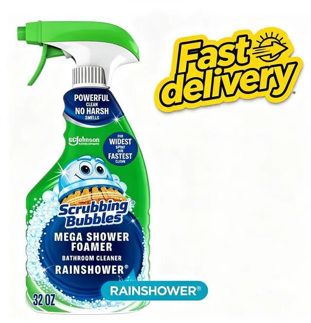 Main image of Scrubbing Bubbles Bathroom Shower & Tub Cleaner Mega Shower Foamer Spray, Rainshower, 32 oz