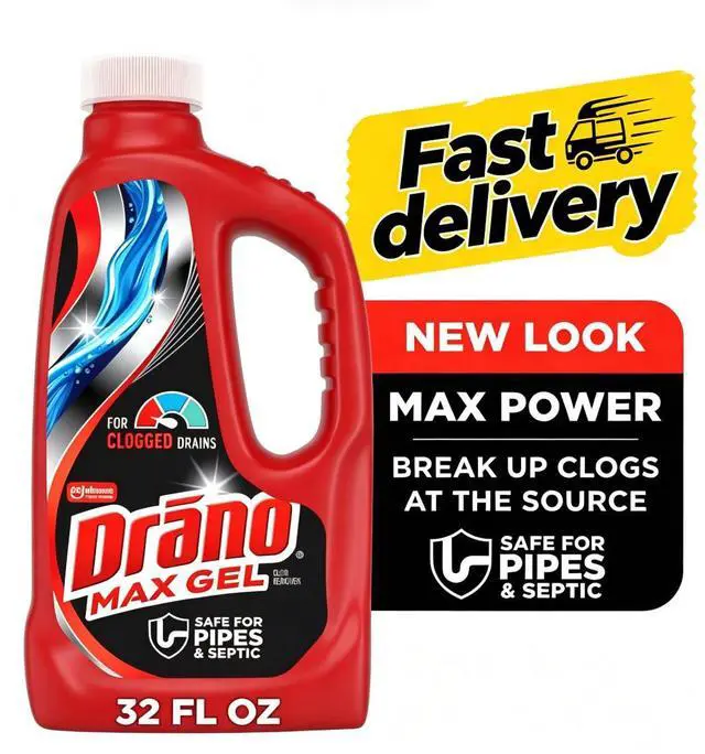 Main image of Drano Max Gel Drain Clog Remover, 32 oz, 1 Count