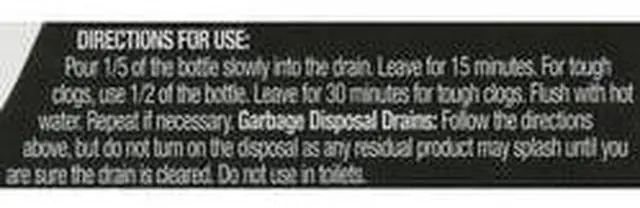 Alt view image 4 of 5 - Great Value Drain Clog Remover, Unscented, 80 fl oz