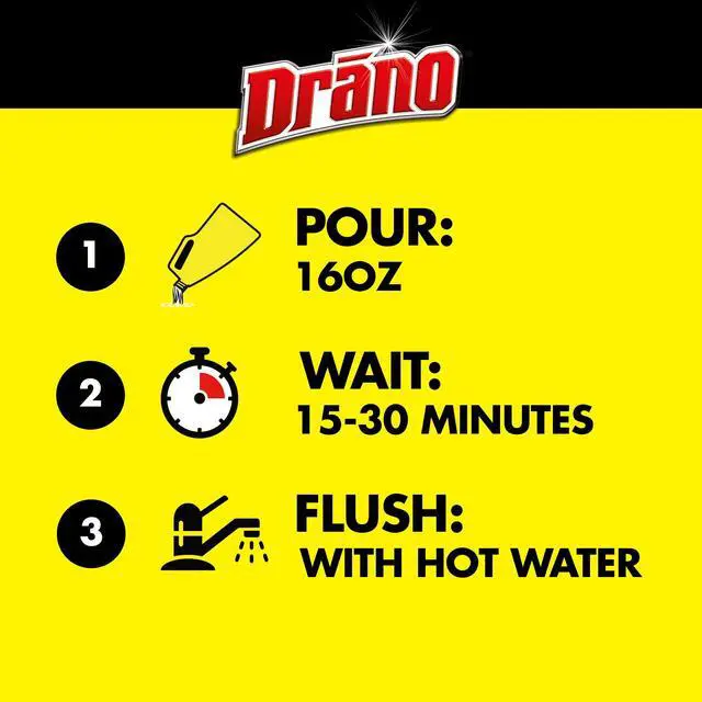 Alt view image 7 of 7 - Drano Max Gel Drain Clog Remover, Commercial Line, 42 fl oz