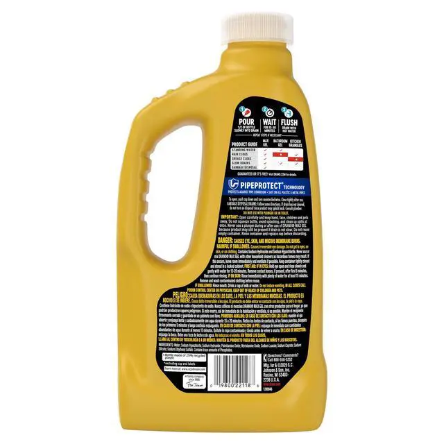 Alt view image 4 of 7 - Drano Max Gel Drain Clog Remover, Commercial Line, 42 fl oz