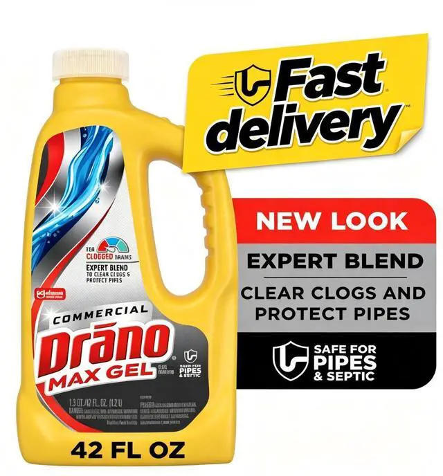 Main image of Drano Max Gel Drain Clog Remover, Commercial Line, 42 fl oz