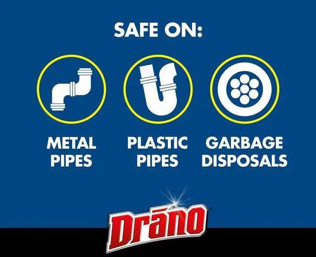 Alt view image 6 of 7 - Drano Dual-Force Foamer, Hair and Drain Clog Remover, Commercial Line, 17 fl oz