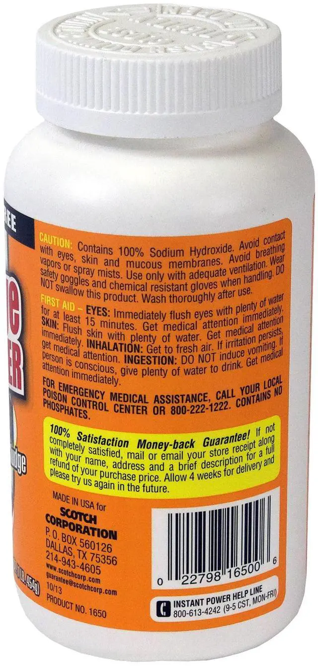 Alt view image 3 of 7 - Instant Power Crystal Lye Drain Opener, 1 Count, 16 oz