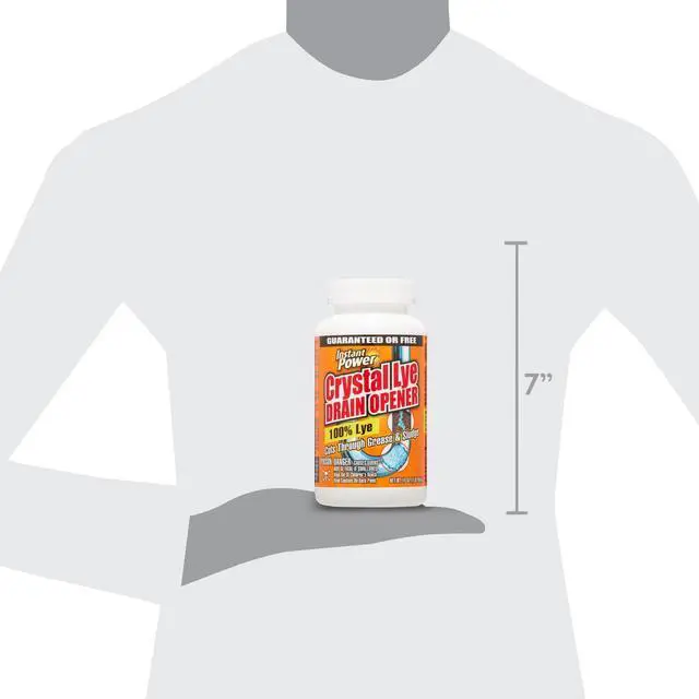Alt view image 7 of 7 - Instant Power Crystal Lye Drain Opener, 1 Count, 16 oz