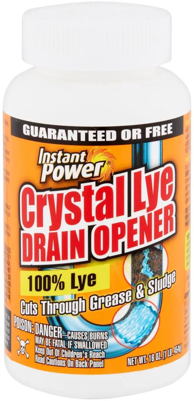 Alt view image 4 of 7 - Instant Power Crystal Lye Drain Opener, 1 Count, 16 oz