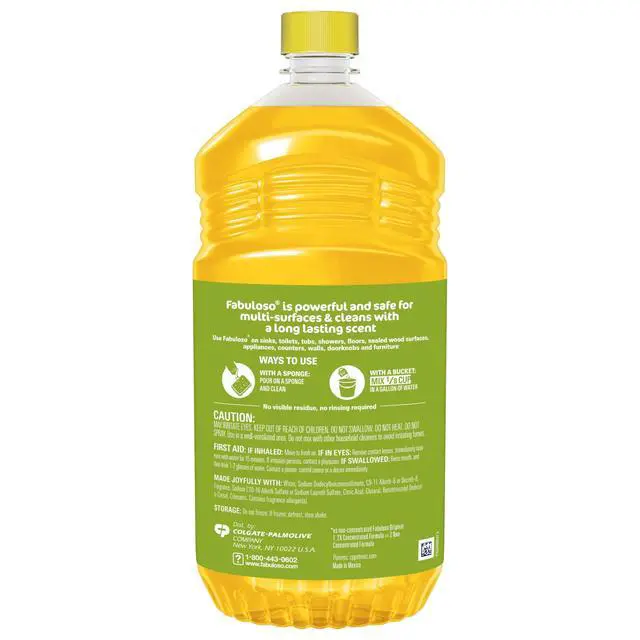 Alt view image 2 of 7 - Fabuloso 2X Multi-Purpose Cleaner, No Rinse Floor Cleaner, Long-Lasting Freshness, Pineapple Scent, 56 fl oz