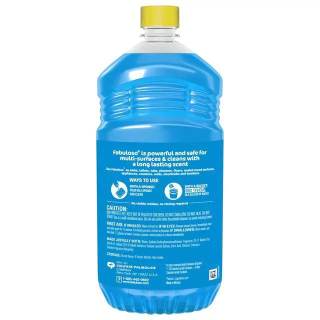 Alt view image 6 of 7 - Fabuloso 2X Multi-Purpose Cleaner, No Rinse Floor Cleaner, Tropical Spring Scent, 56 fl oz
