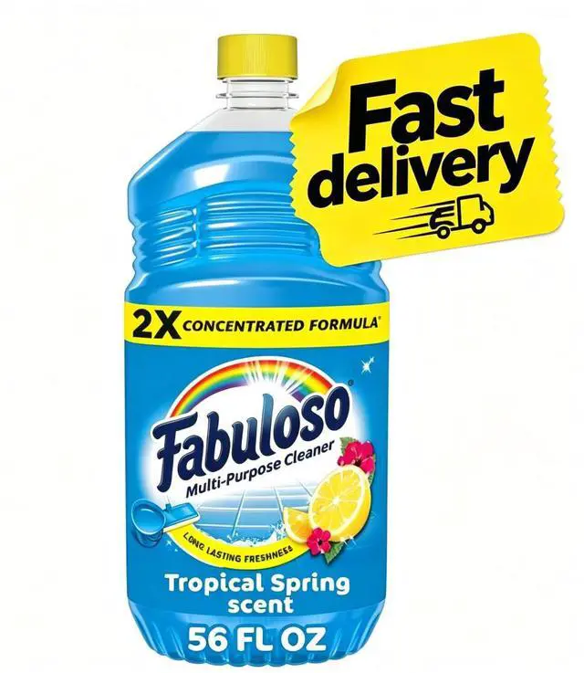 Main image of Fabuloso 2X Multi-Purpose Cleaner, No Rinse Floor Cleaner, Tropical Spring Scent, 56 fl oz